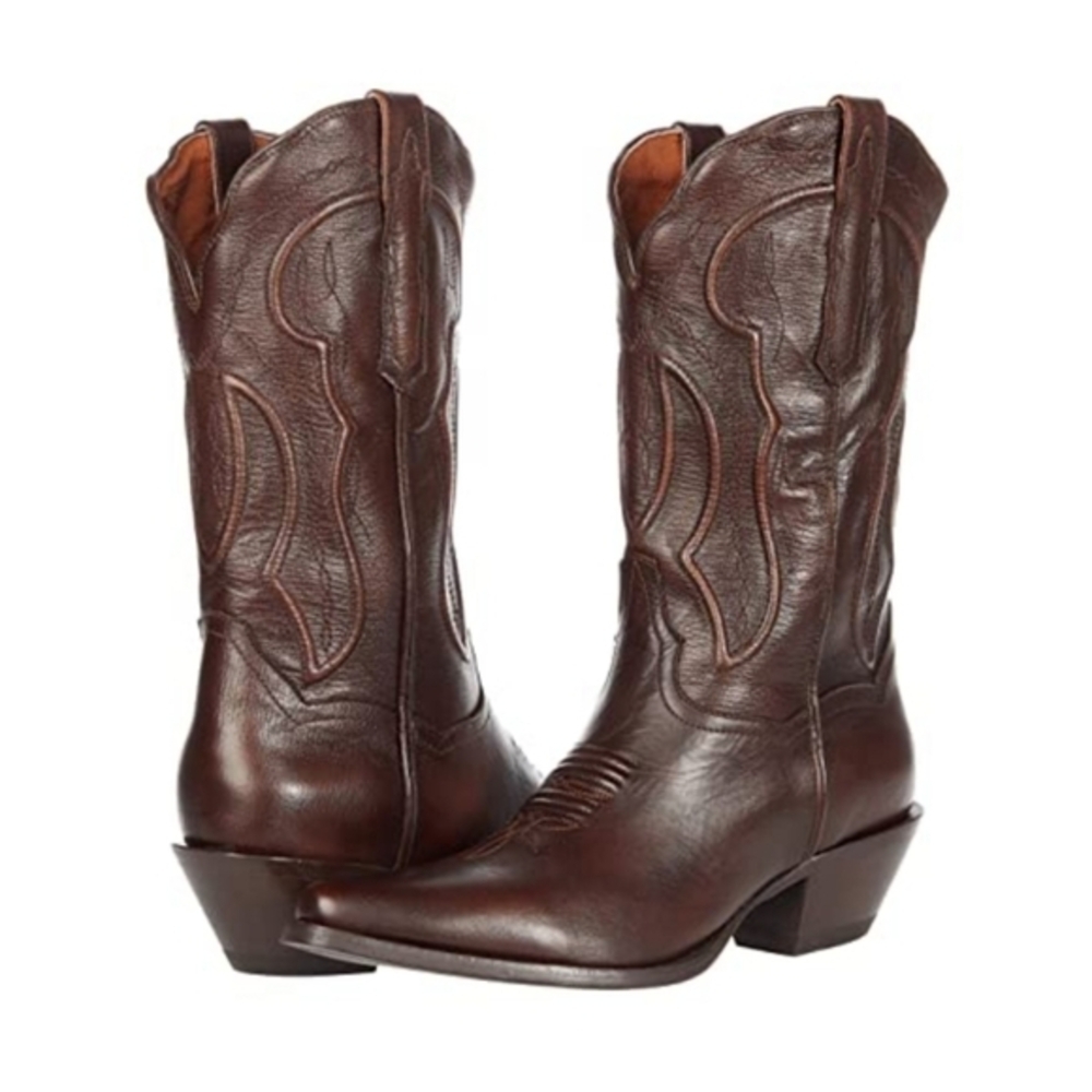 Dan Post Mataya Antique Tan brown western cowboy midcalf boots size 9.5 brandnew